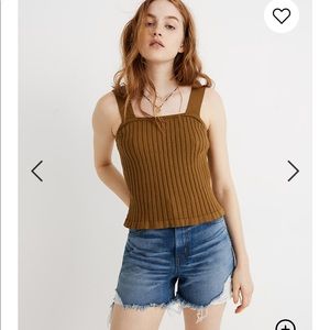 NWT Madewell Tilney Ribbed Sweater Tank